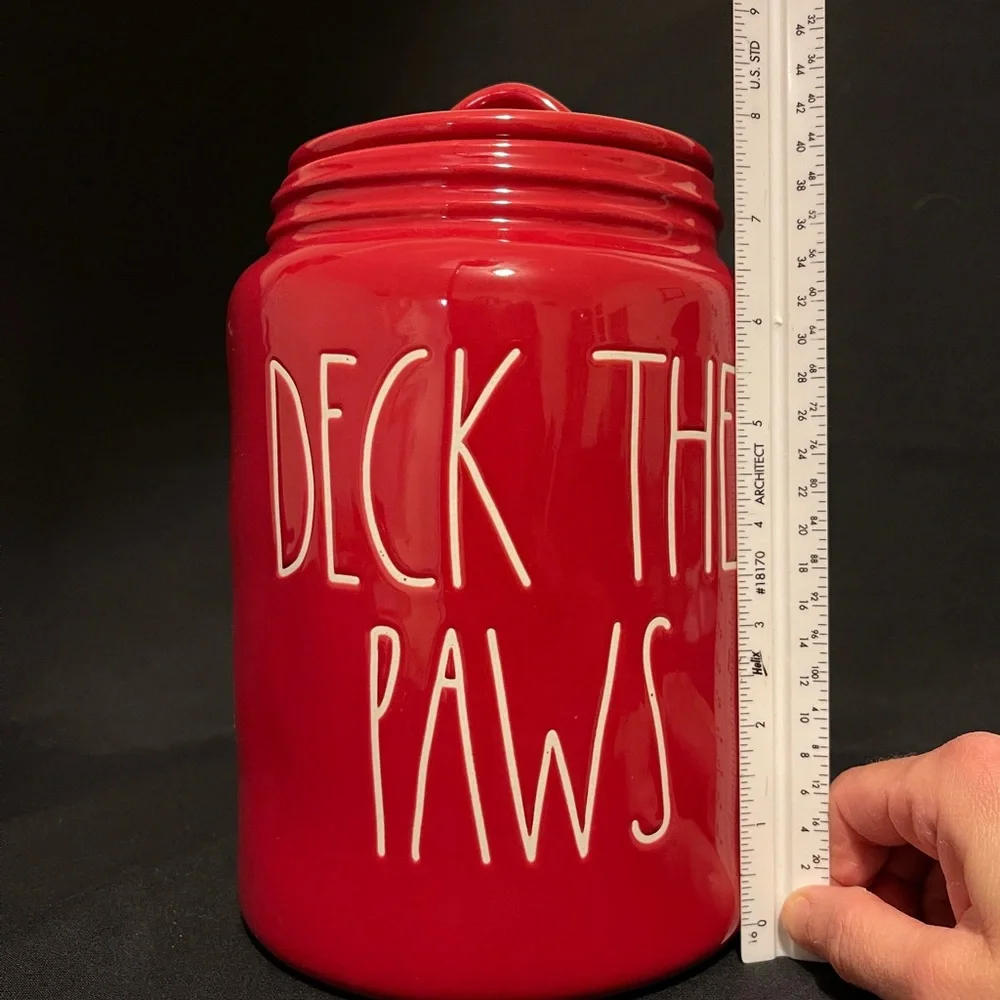 💸 Deck the Paws Ceramic Treat Container & Naughty/Nice Picture Frame Ornamental